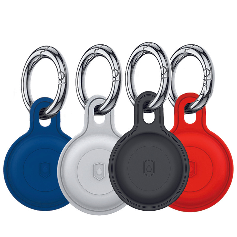 4pcs Airtag Case With Keychain - Shockproof, Scratch- Protective Cover For Airtags, Protective Cover Key Finder Compatible With Airtag Fits All Models - /red/