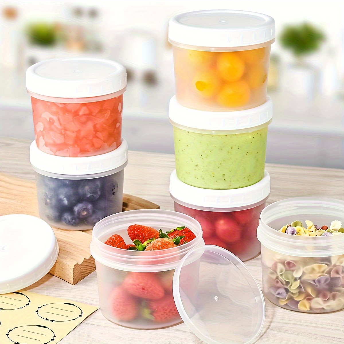 12pcs 160/280/400ml Yogurt Pudding Jars with Lids Overnight Oats  Containers, Reusable Yogurt Cups, Suitable for Ice Cream, Cereal Fruit  Pudding,