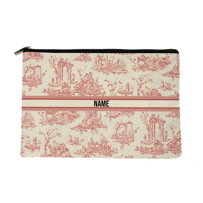 TEMU 1pc Personalized Colorful Exquisite Patterns Pattern Makeup Bag, Travel Toilet Storage Bag, Party Gift Zipper Organizer, Cosmetic Pouch For
