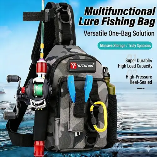 Custom Portable Fishing Sling Bag Durable Outdoor Sport Crossbody Bag Waterproof Custom Portable Fishing Sling Bag Durable Outdoor Sport Crossbody Bag Waterproof
