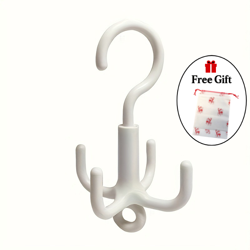 TEMU Set pezzi: 1 gancio pratico multifunzionale girevole in plastica + 1 borsa portaoggetti a forma di in omaggio. Il gancio pratico multifunzionale