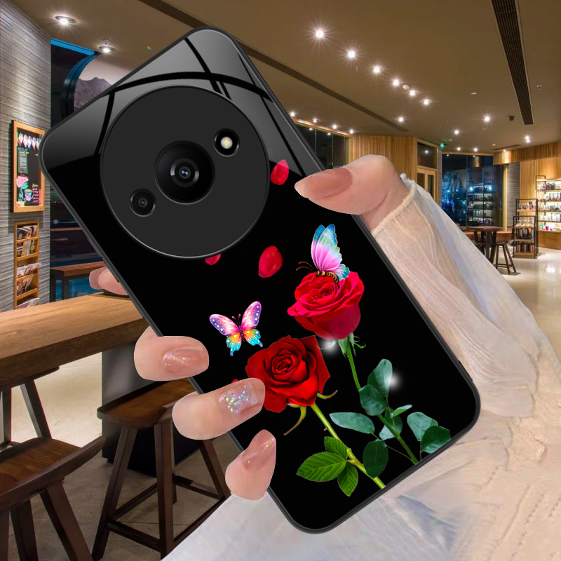 item picture phone case hard phone case for redmi a3 a3x poco c61 with tempered glass featuring a   and  