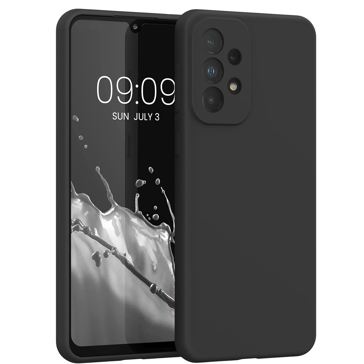 E-shop Handyhülle: Für for Galaxy A33 5G Hülle Slim Stoßfest Flexibel Schwarz Matt Weiche Schutzhülle