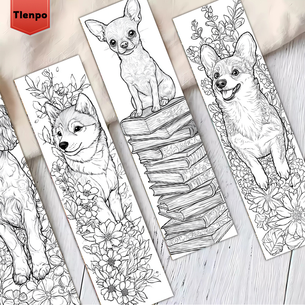 E-shop 32 Stück Hunde-Malbüchermarken, als Valentinstagsgeschenke, Seitenmarkierer, Planer-Etiketten, ein Must-Have für Buchliebhaber