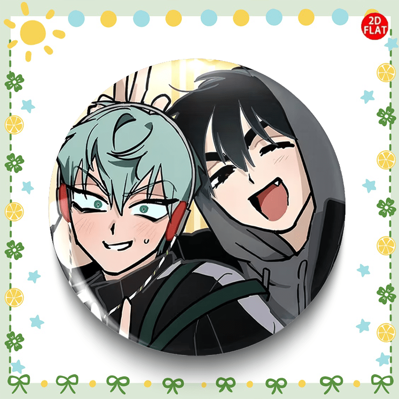 TEMU 2d Flat, 2d Flat Anime Pin Badge Suitable For Clothing Hats Backpacks - Elegant Themed Pins For Gifts, Uniforms, Backpack Decoration -