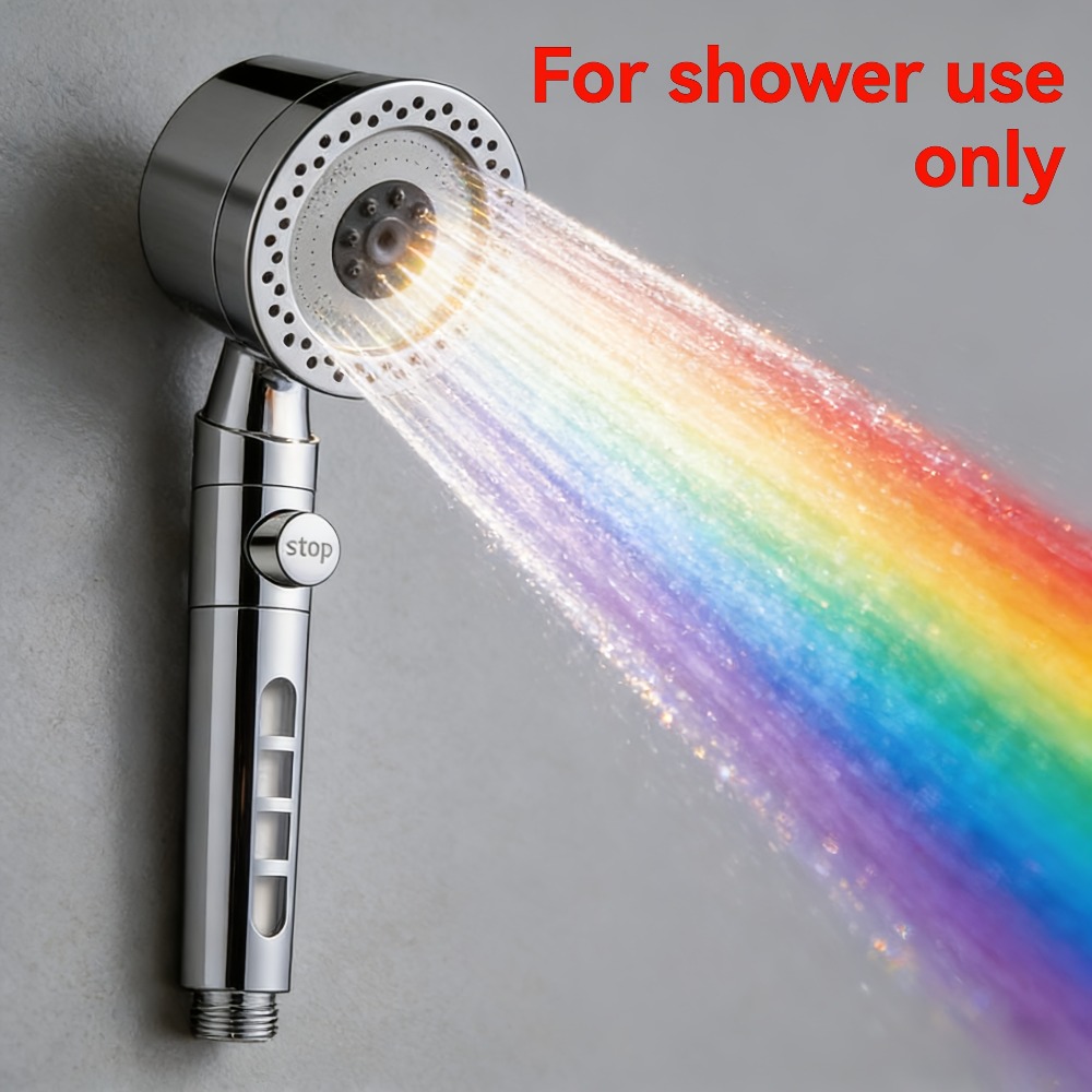 Handheld Shower Set, Featuring A Shower Hose, 5 Adjustable Water Flow Settings, And Built-in Filtration, Perfect For Enhancing Your Bathroom Experience With A . For Shower Use