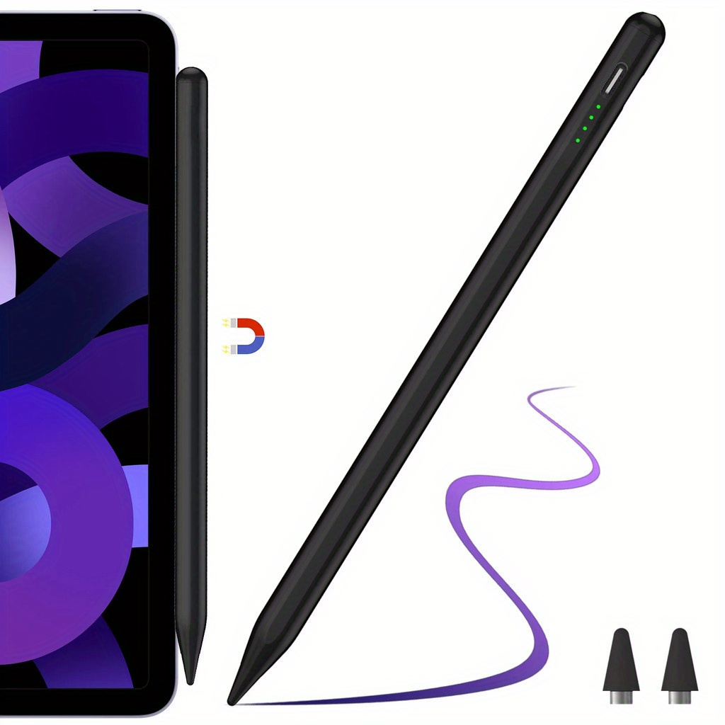 TEMU Styluspen, oplaadbare digitale styluspen voor aanraakschermen - Compatibiliteit met smartphones en tablets, USB-oplaadstyluspennen voor