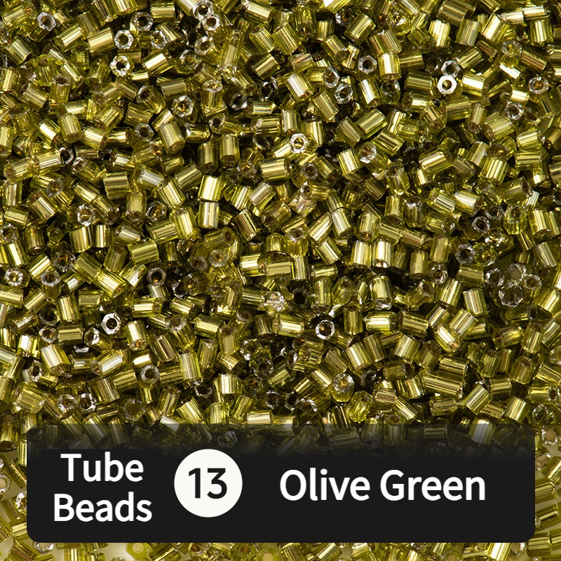 680pcs Hex-Cut Tube Beads for Beading & Jewellery Making