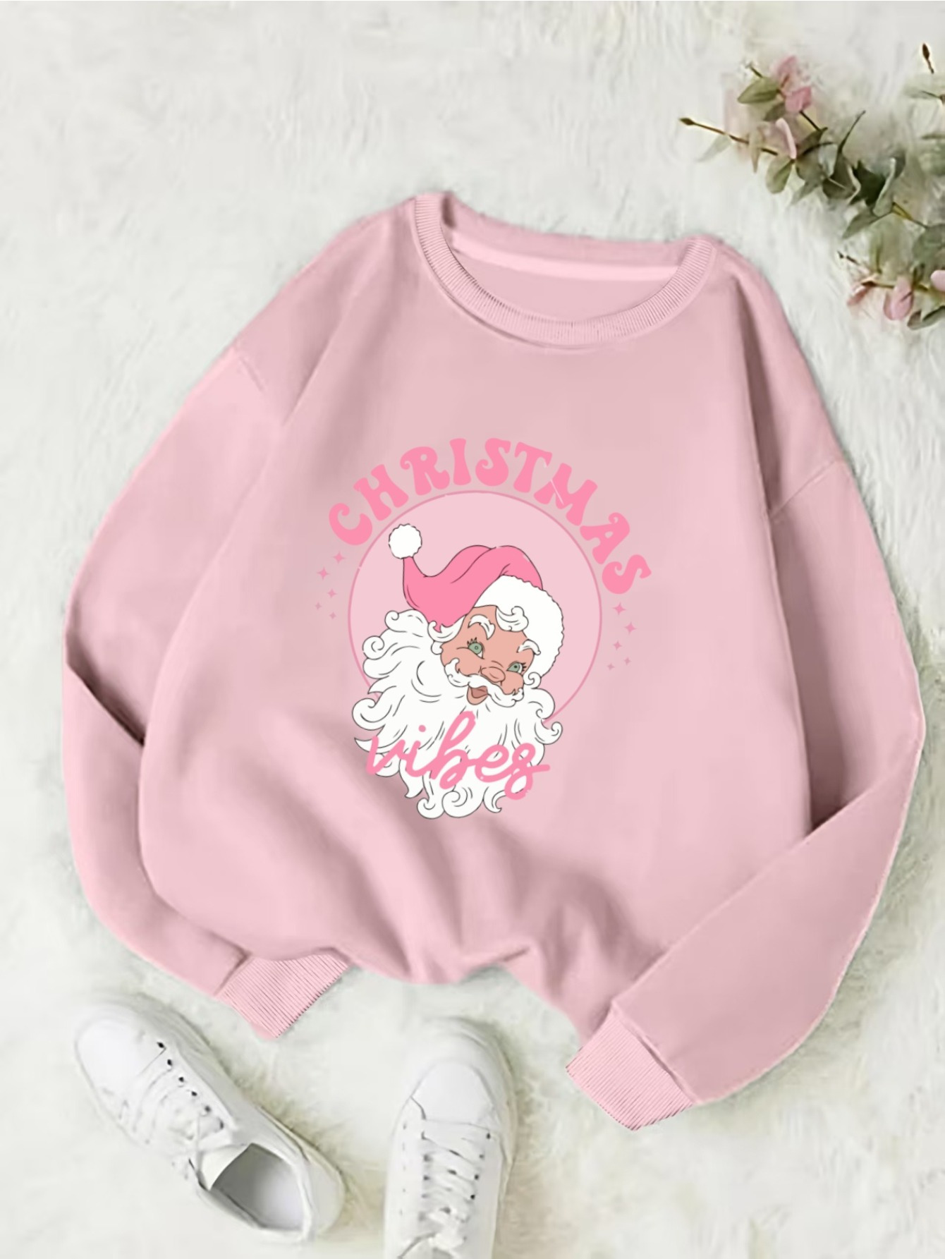 women's christmas sweatshirt santa graphic - Temu United Kingdom