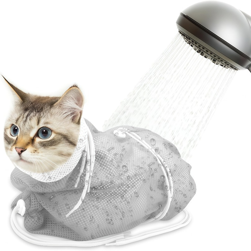E-shop Tierärztlich geeignet für den Veterinärgebrauch & geeignet für Katzen-Duschbeutel mit atmungsaktivem Netz – Robuster, langlebiger, batterieloser