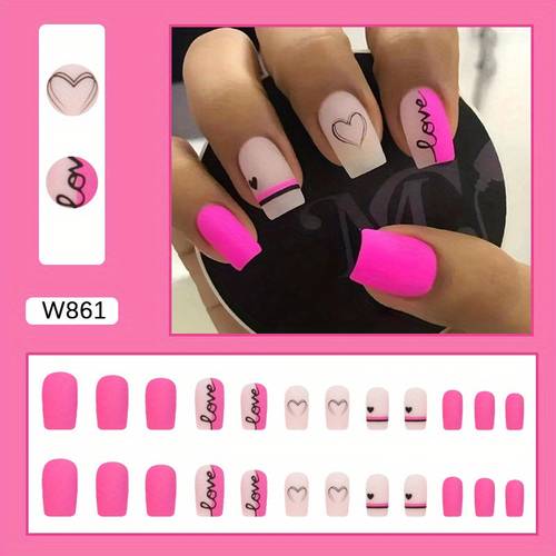 teenage girl art valentines day nails festival love wear nails