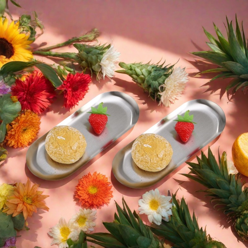 TEMU 2/4pcs Stainless Steel Oval Tray Set, Breakfast Tray, Snack Tray, Fried Food Tray, Fries Tray, Sushi Tray, Dessert Tray, Serving Bowl, Snack