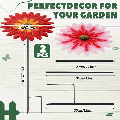 2 pack outdoor plant umbrellas with heavy duty metal patio shade red pattern for wind snow protection ideal for potted plants garden balcony or window boxes garden decor umbrellas