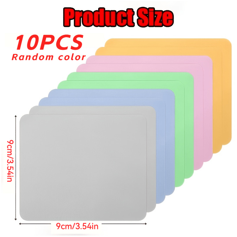 TEMU 10-pack (random Colors) 9cm X 9cm - 3.54in X 3.54in, Microfiber Cleaning Cloth, Washable & Reusable, Suitable For Glasses, Watches, Phone