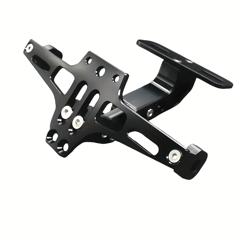 TEMU Motorcycle Rear License Plate Installation Bracket, Aluminum Alloy Bracket, Universal Motorcycle Accessories, Motorcycle Modification Parts,