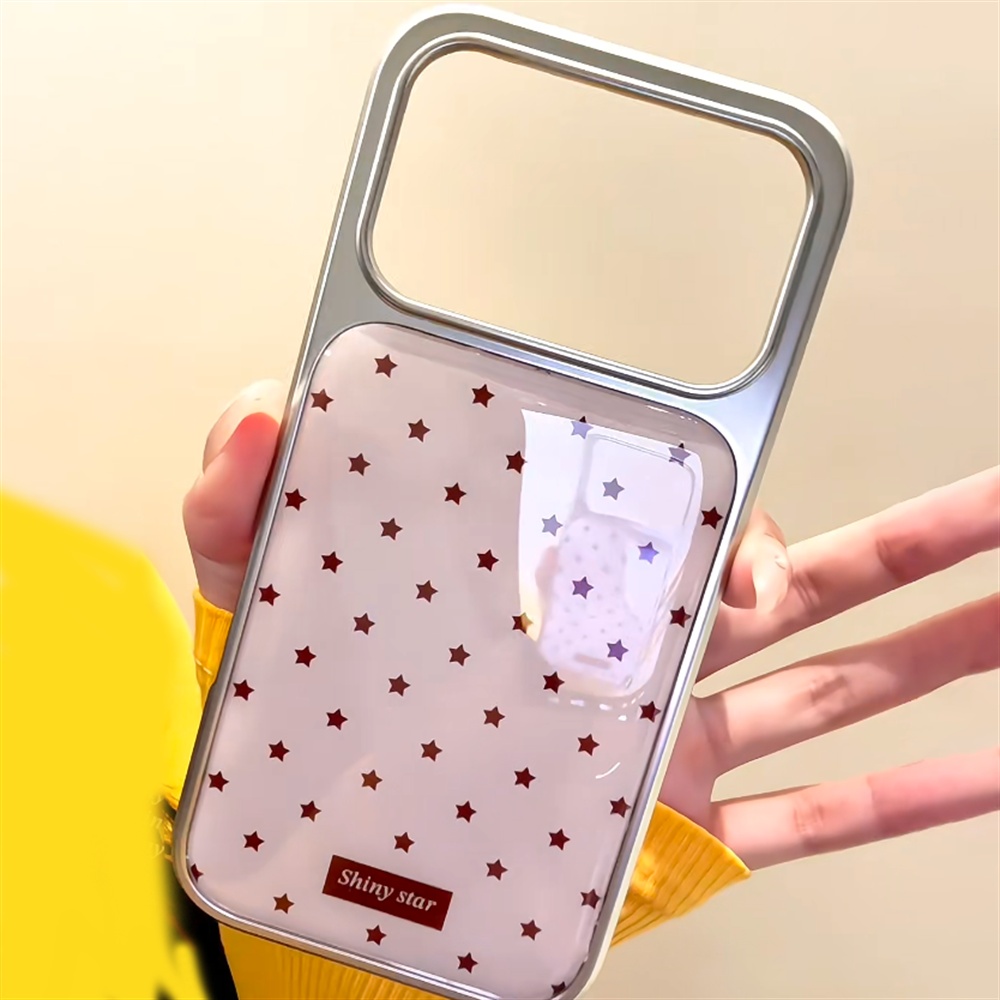 TEMU Phone Case - Pattern With Brown Stars On Clear Background Pattern For Iphone 17promax Phone Case