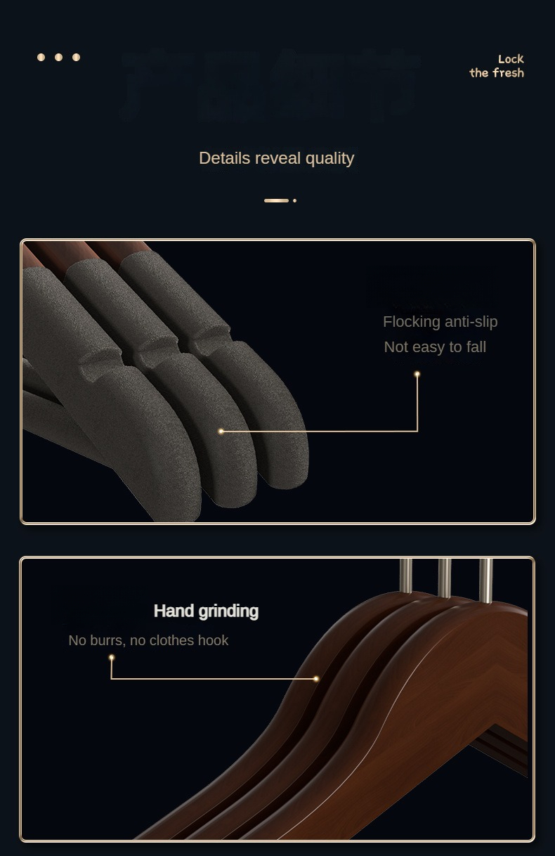 8 High-Quality Velvet Wooden Hangers Made of Maple, Designed for Men'S Suits - Non-Slip Hangers - Luxurious Natural Wood And Velvet Hangers for Hanging Pants, Suits, Dresses, And Skirts - Featuring Non-Slip Chrome Hooks, Shoulder Notches