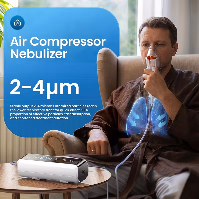 portable adult nebulizer compressor atomization lcd display and for respiratory issues or home and travel for adults kids Product details 0