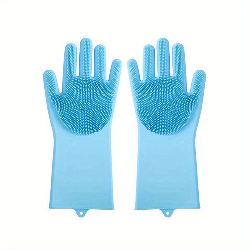TEMU Pet Bath-scrubber Gloves Cat Bathing Glove Pet Cleaning Silicone Gloves Bathing Massaging For Cats Pet Grooming Supplies, Cat Bathing Supplies,
