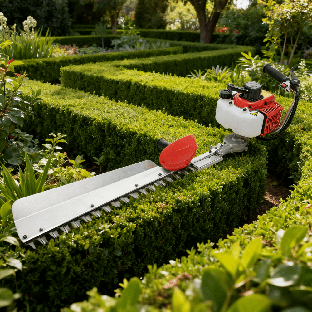 Professional Hedge Trimmer with Two-Handle Design, High-Stability Garden Tool for Precise Shaping, Durable Construction for Long-Term Landscape Maintenance