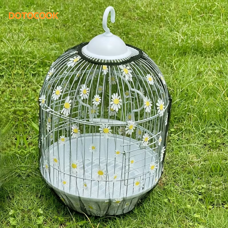 Upgraded Anti-Scatter Bird Cage Skirt Universal Bird Cage Tidy Net... product image 4