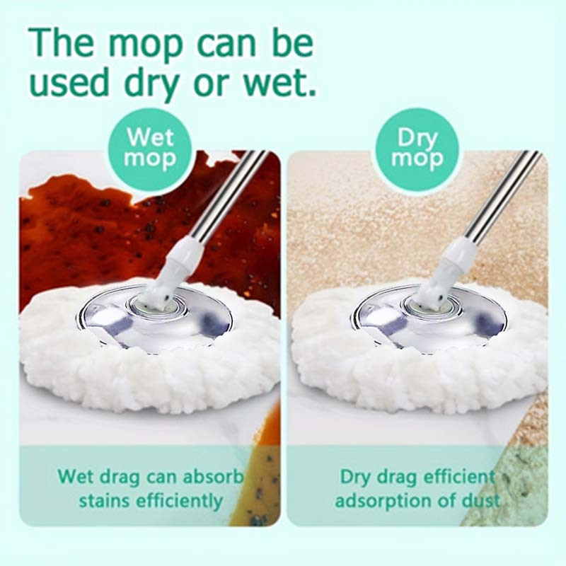 easy   spin mop and bucket set hands free wet dry use for kitchen bathroom living room bedroom   cleaning solution details 5