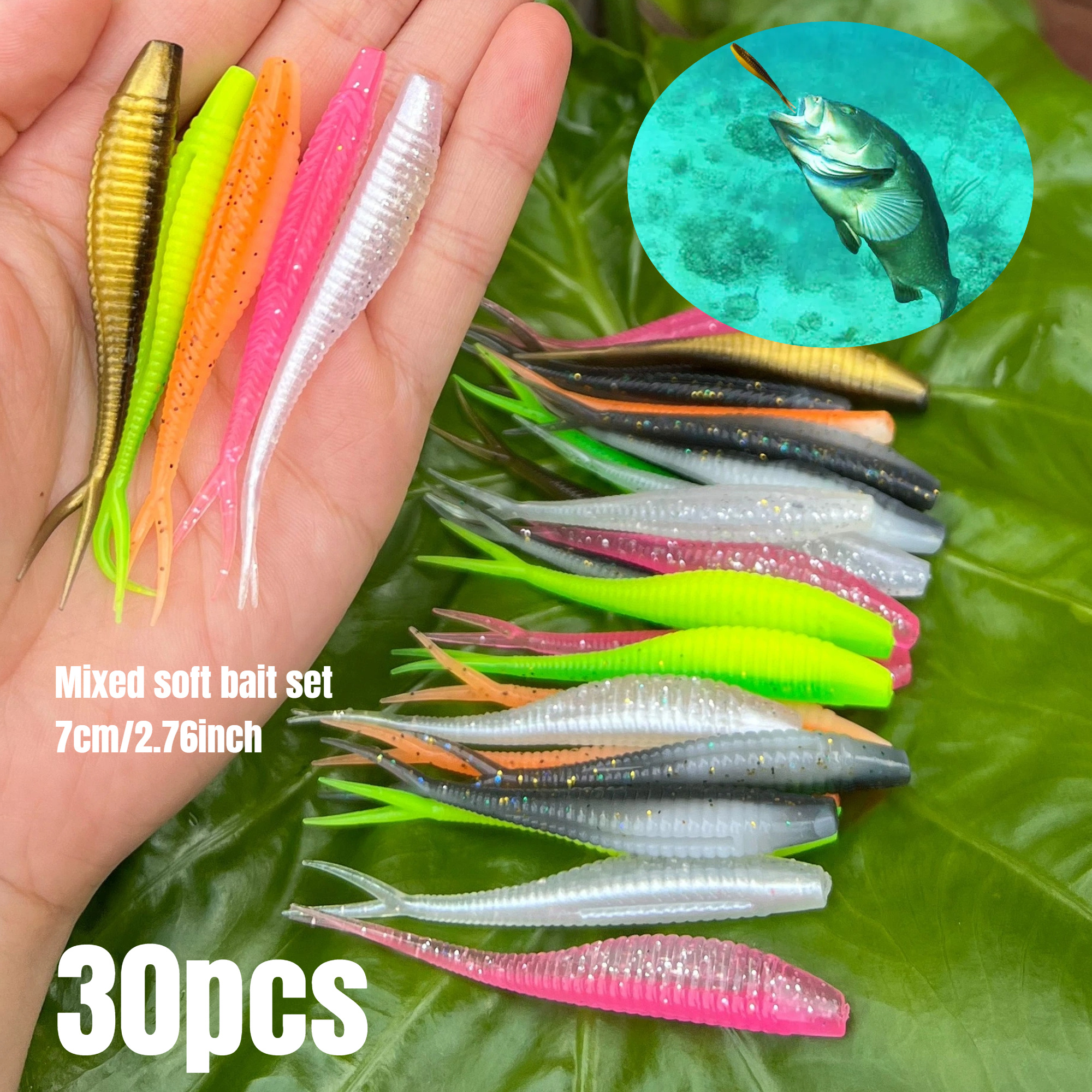 Bass Fishing Senko Rubber Worms Senko Trick Worm Fishing Inch