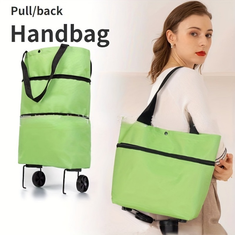 Folding Shopping Cart - Durable & Spacious Storage!