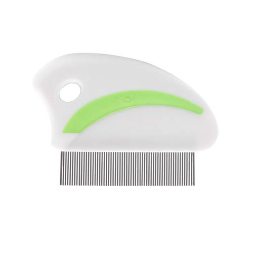 set of 2 plastic handle flea combs for dogs with professional anti slip bands and dense teeth stainless steel fine teeth for cat grooming and lice removal