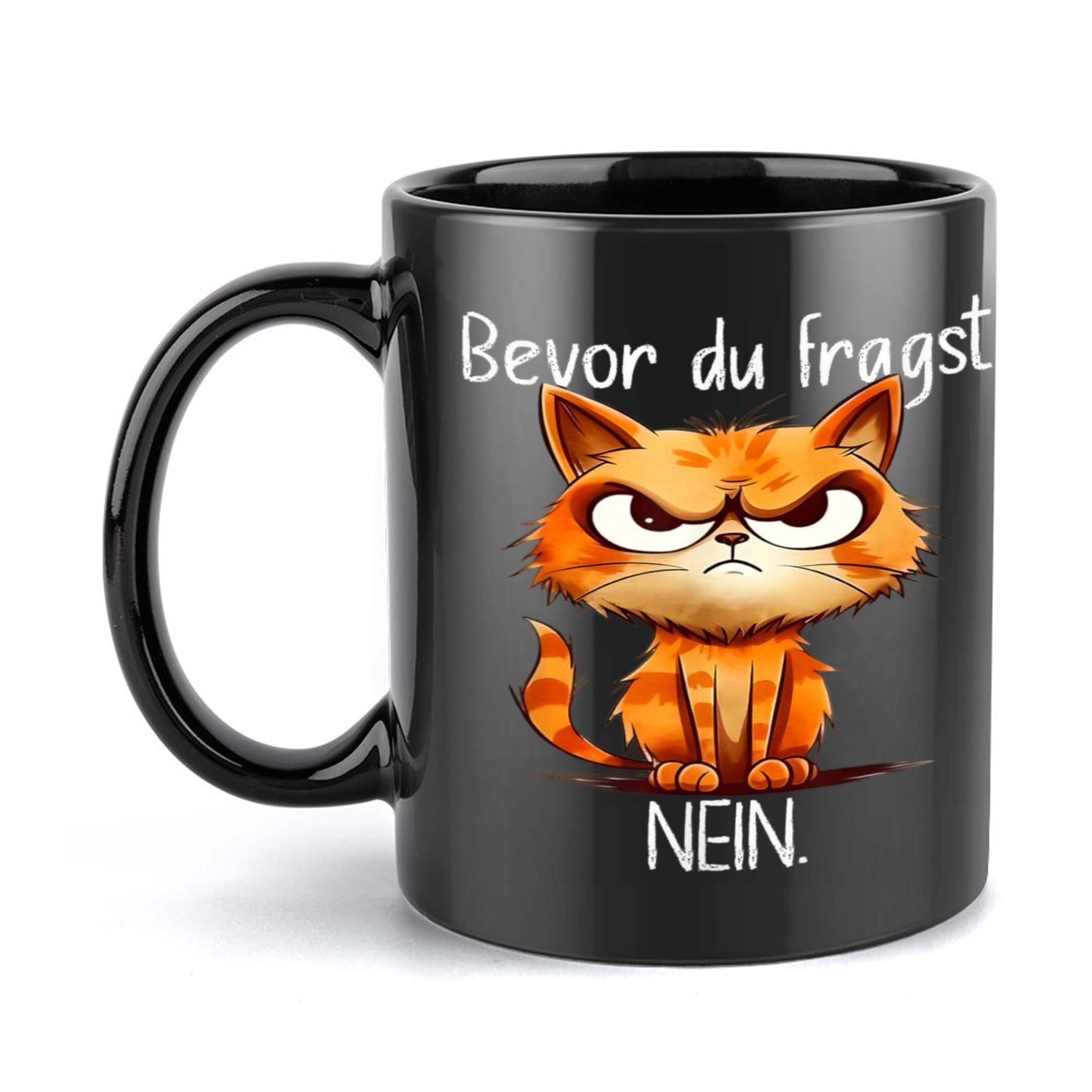 1pc, Orange, Cat 11oz Ceramic Coffee Mug, Perfect For , Ideal Gift For
