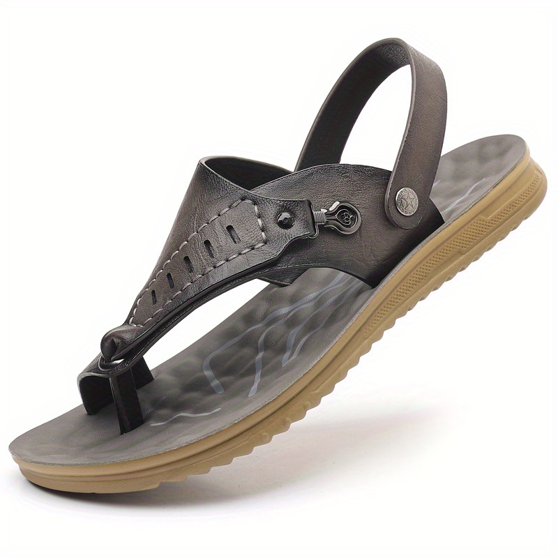 mens casual thong sandals back strap comfortable cushioned  display picture 2