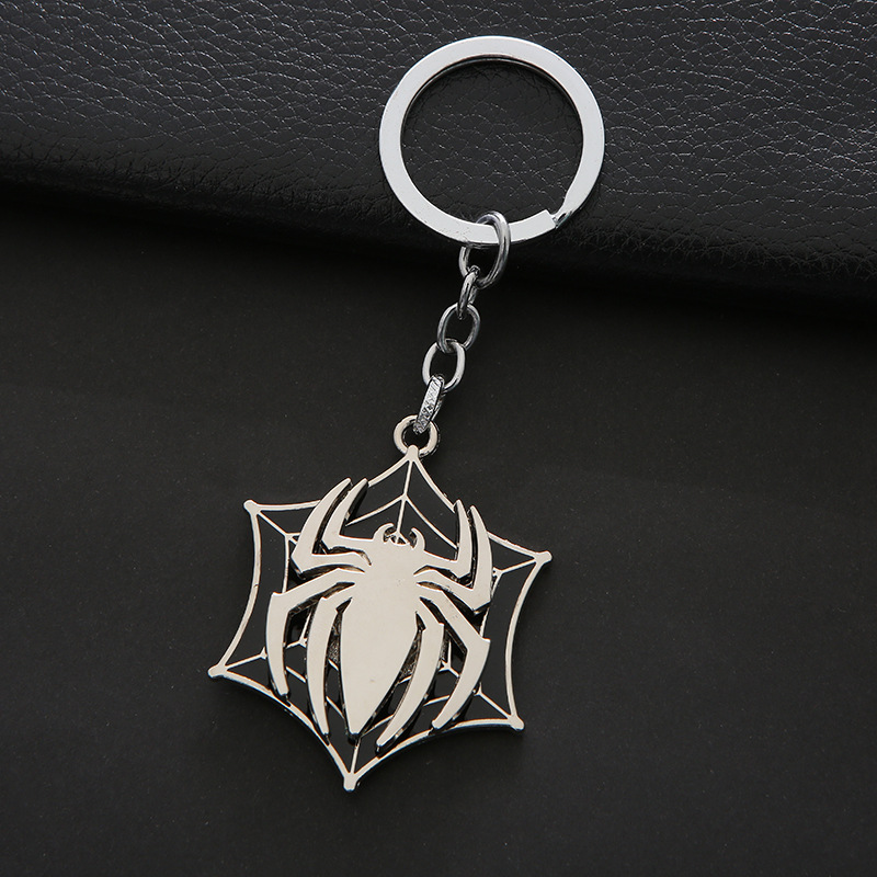 TEMU 1pc Rotating Spider-man Keychain For Bags, Keychain, Cartoon Backpack Charm, Avengers Fashion Keychain For Women, Car Keychain, Men's Key Ring,