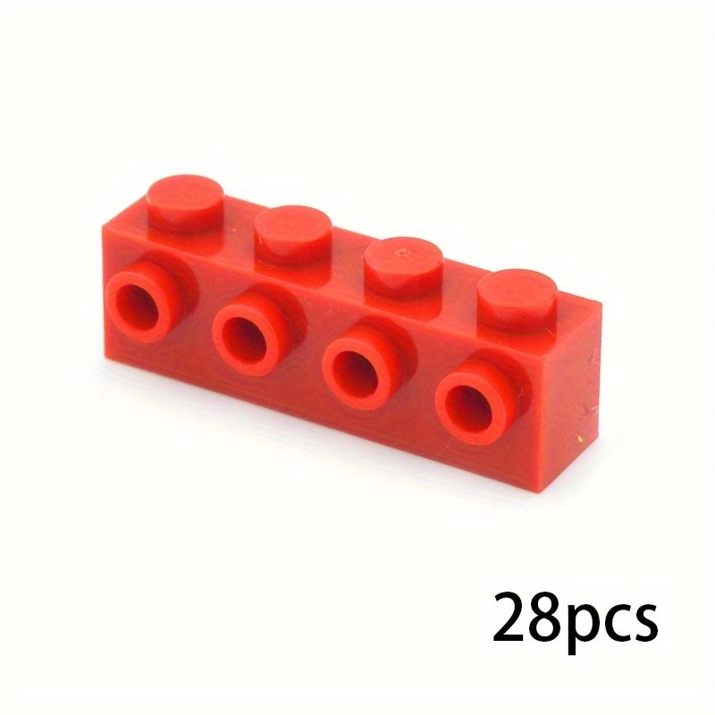 28pcs MOC 1x4 Thick Brick Building Blocks ABS Resin 30414 Compatible