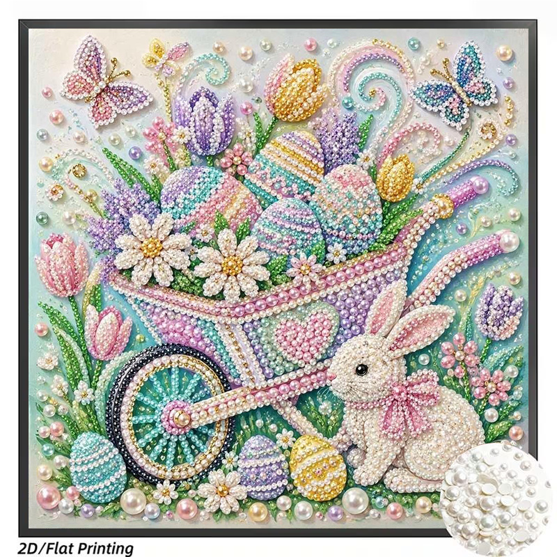 TEMU 1pc Frameless Pearl Drill Painting Kit, Featuring A Unique And Easter . A Fun And Project, Measuring 11.8 X 11.8 Inches, Ideal For Adult