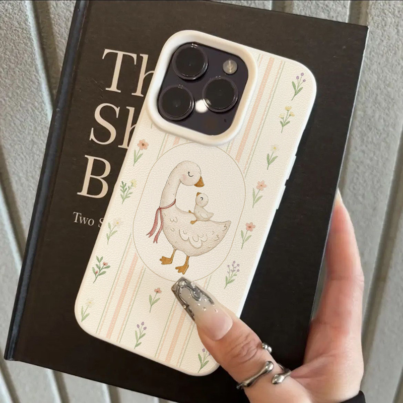 TEMU Phone Case: Simple And Cute Floral Striped Pattern Tpu Case Suitable For Iphone 17 Pro Max, Iphone 16/15/14/13 Pro/12/11/x/xr/xs Max, White,