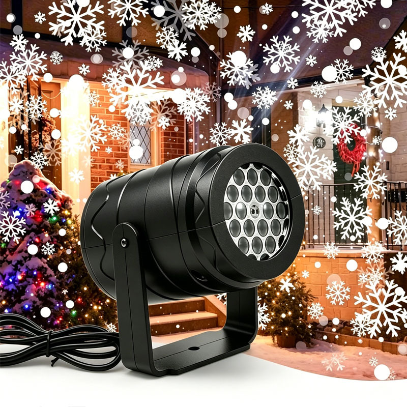 TEMU Rotating Beam Snowflake Projection Light, Usb Plug-and-play, Suitable For Christmas Party Snowflake Atmosphere Decoration, Winter Decor,