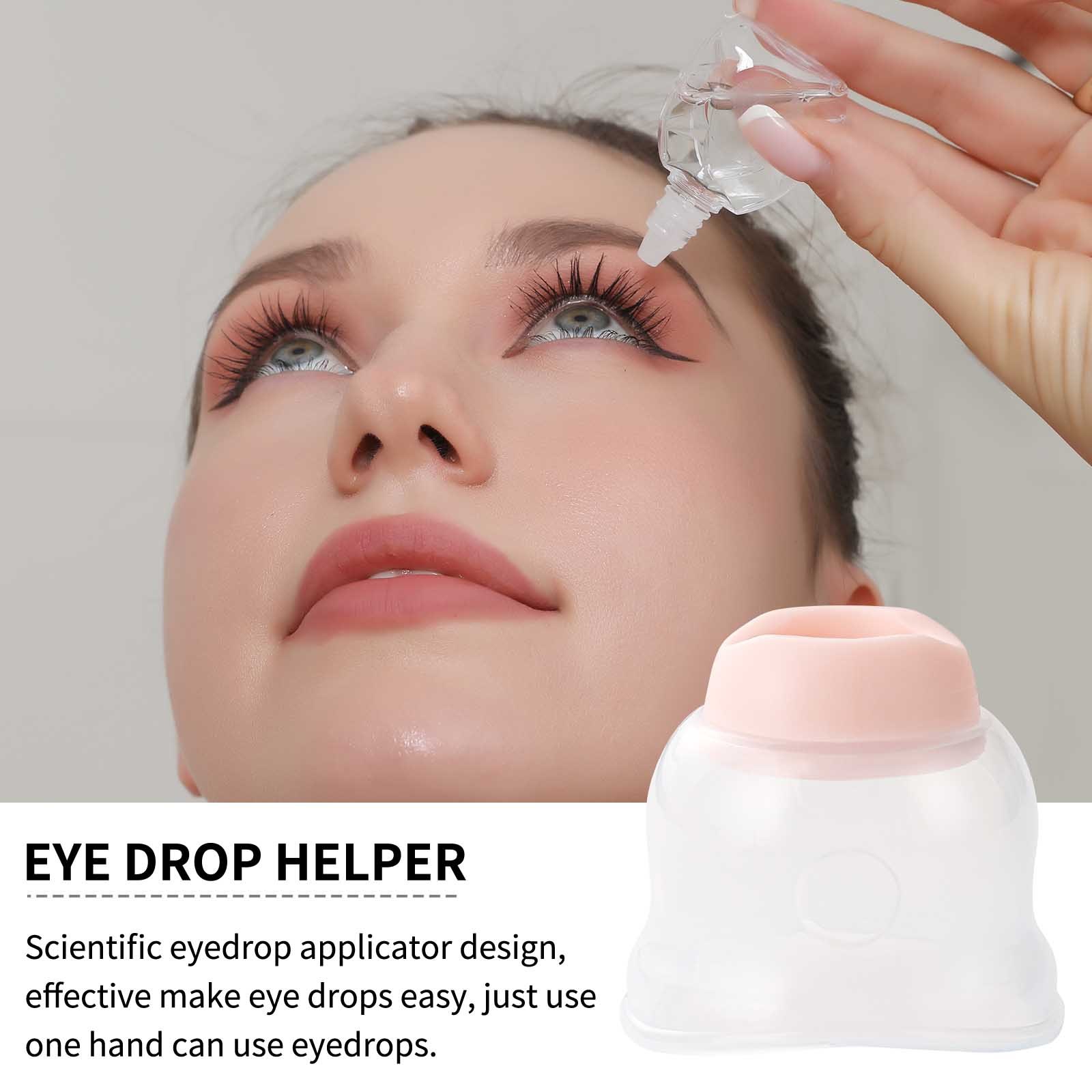 Eye Drop Adapter, Reusable Dispenser with Ergonomic Grip