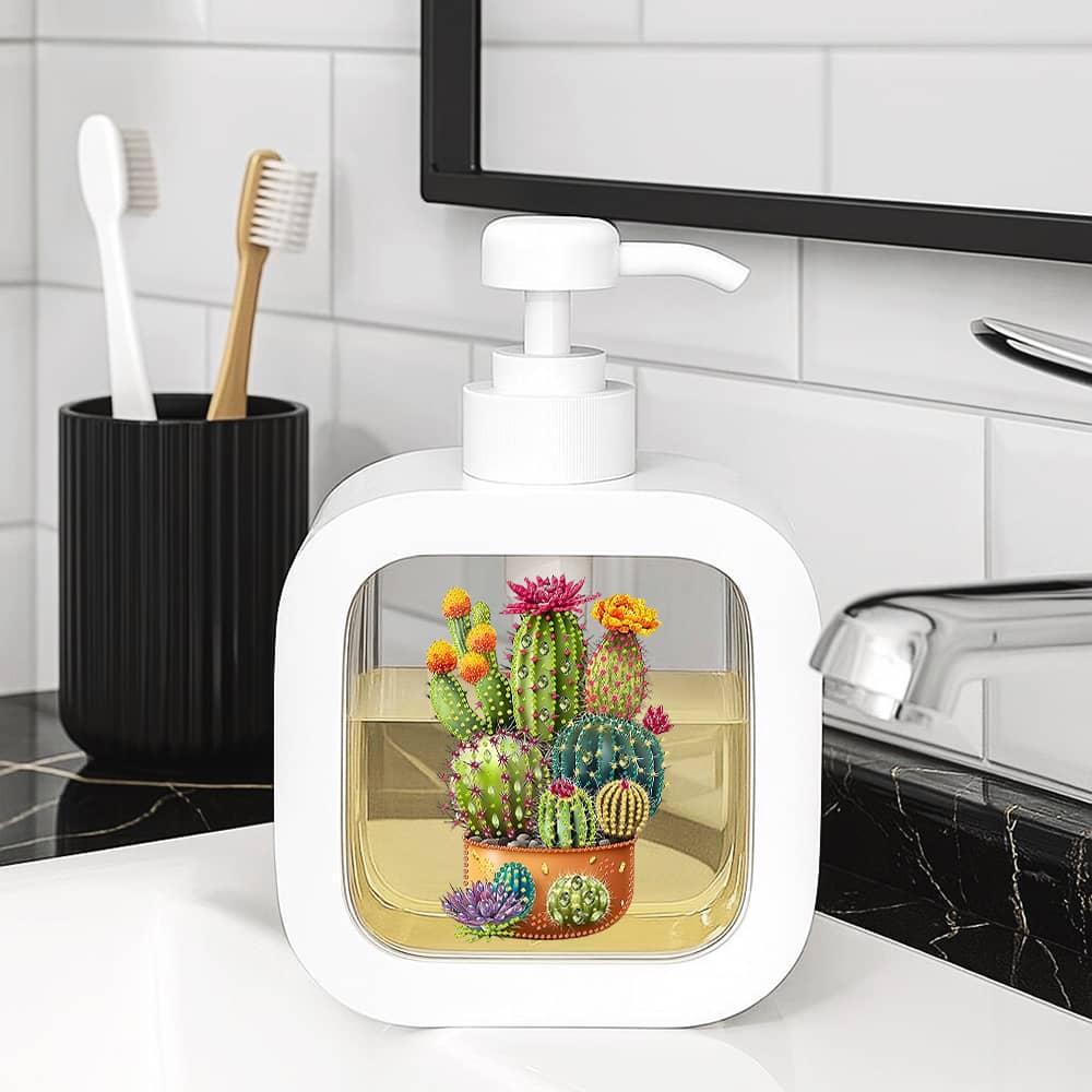 TEMU Dispenser di a forma di cactus con pompa - idratante per e lozione per , design decorativo in plastica per e bagno, decorazione da appoggio,