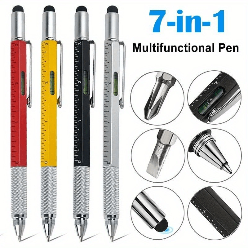 function tool pen set with gift box level ruler pen straight cross