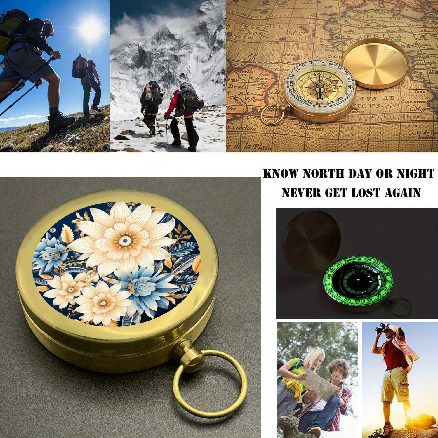 Classic Pocket Style Camping Compass for Outdoor Adventures