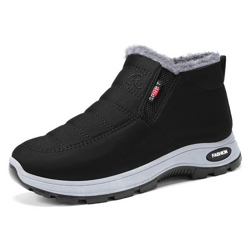 TEMU Thick Lined Warm High Quality Fabric Soft Comfortable High Top Shoes For Men Women Couples Casual Footwear For Winter Home Daily Outdoor