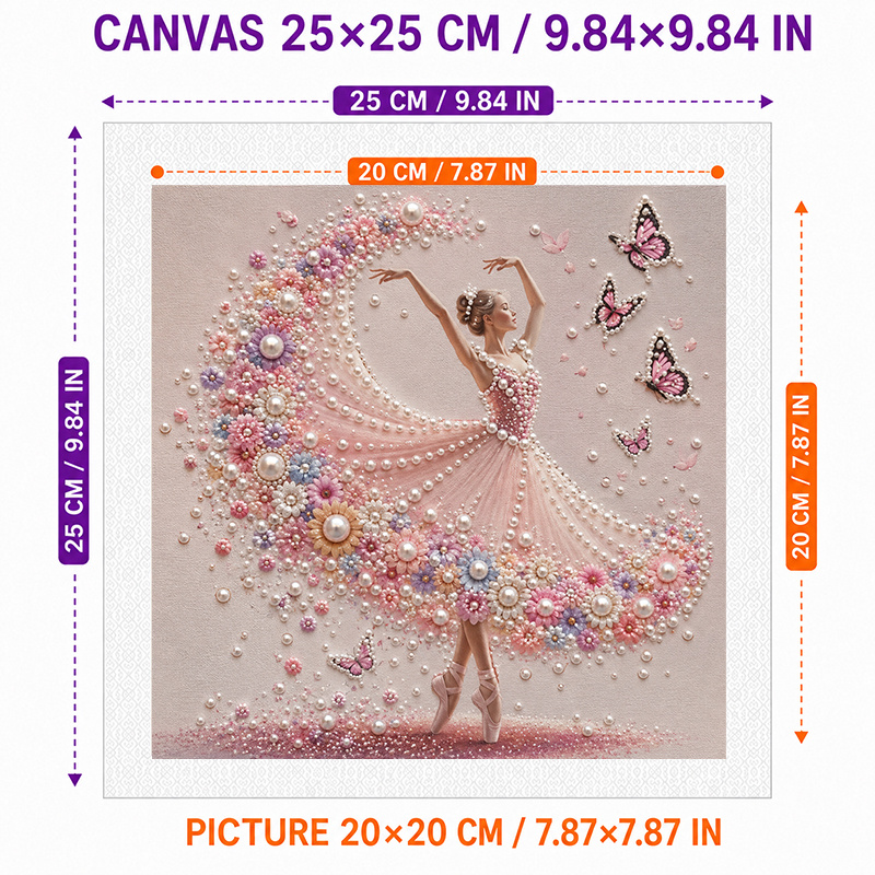TEMU 1pc Frameless Diy Pearl Painting Kit, Wall Art Pattern 9.84×9.84in, 5d Diy Pearl Art Kit For Adults Beginners, Home Wall Decor Handmade Craft
