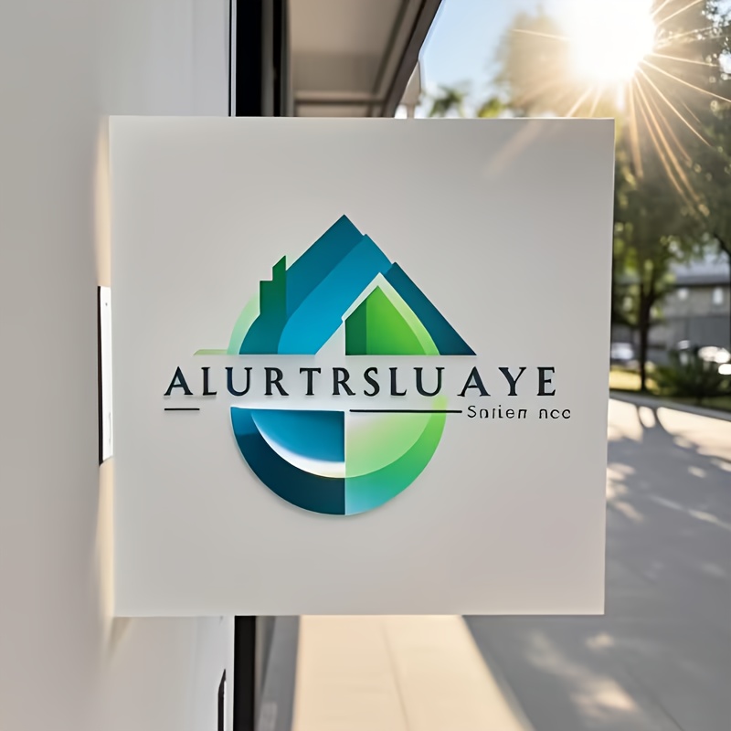 TEMU 2d Flat, Personalized Acrylic Shop Sign - Wall-mounted Suitable For Use In Cafes, Gyms, Dessert Shops & Ktvs - Durable Square Entrance Sign With