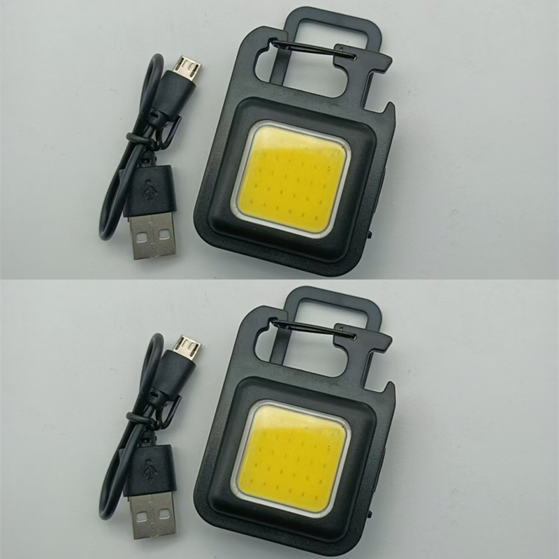 TEMU 2pcs Work Lights, Mini Keychain Lights, Multi-functional Portable Led Lights Automotive Dome Light Bulbs