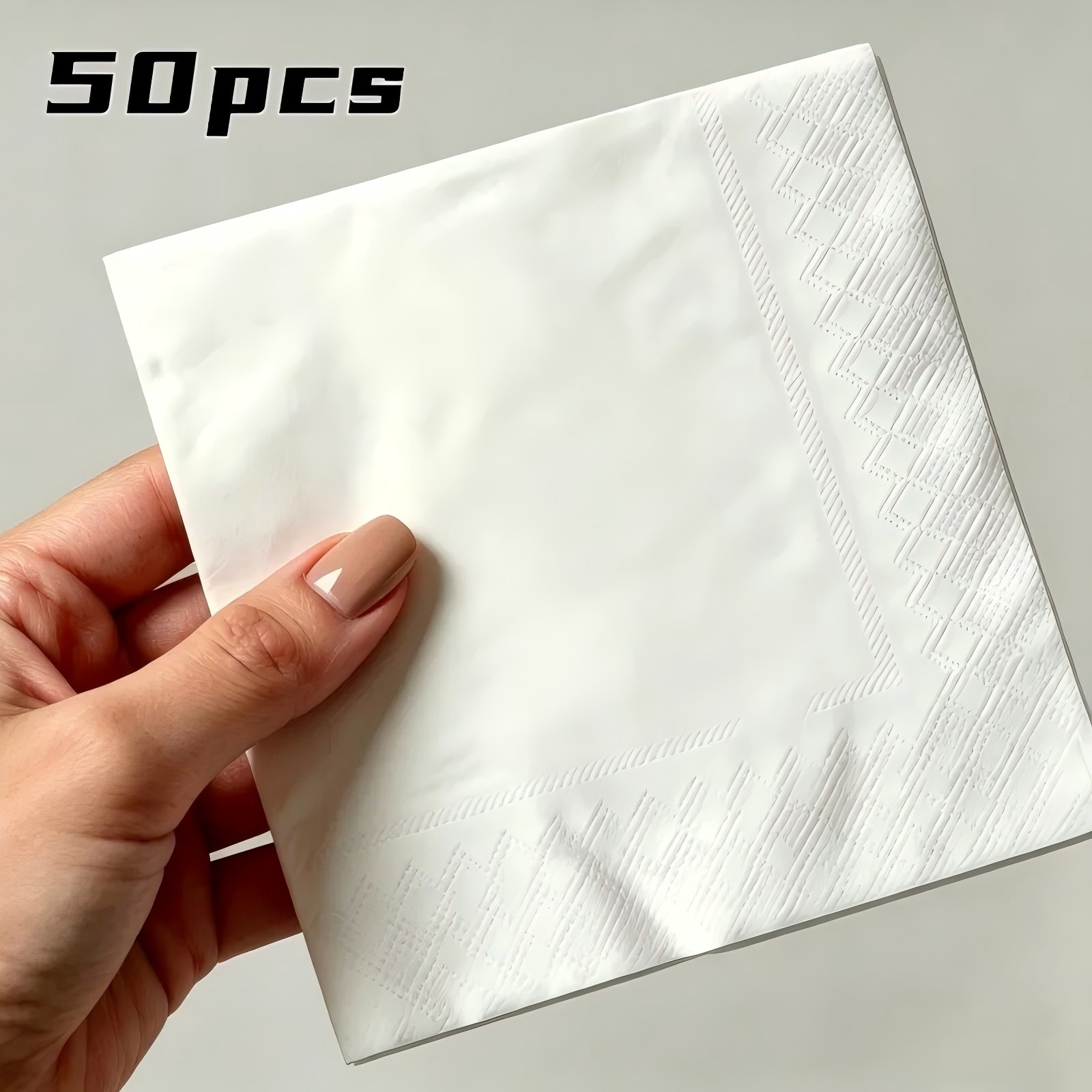 TEMU Customized Napkins, Personalized Napkins, Foldable Square Napkins, Large-sized Napkins, Foldable Size 4.53 X 4.53 Inches, Wedding Napkins,