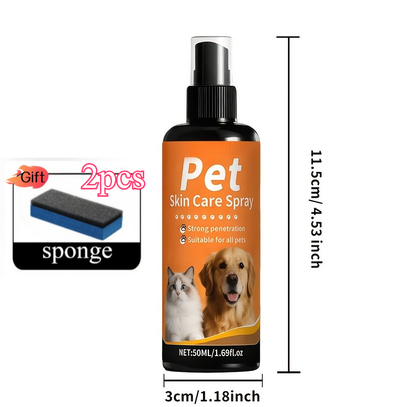 TEMU Pet Grooming Spray (for Cats And Dogs) - Designed For Puppies And Kittens, Care For Skin And Coat. Fresh And Elegant Scent, Keeping Pets