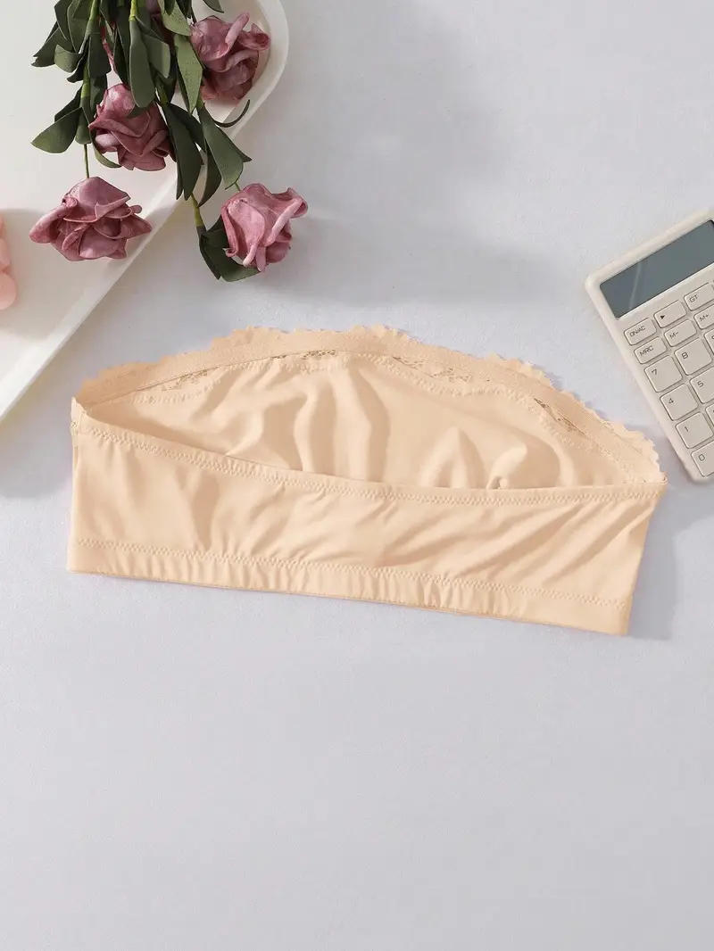 3pcs womens wire free strapless bras no underwire needed non slip cups soft everyday bras in apricot beige pink seamless bralette for bodysuits swimsuits lingerie gym party casual outfits minimalist everyday bras gym wear smooth silhouette wireless bra women Product details 3