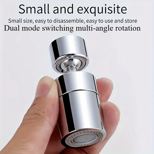 1pc 360 degree rotating kitchen bathroom splash proof faucet aerator splash proof toiletries dual output mode faucet extender aerator rotatable extender hand faucet bathroom sink faucet replacement
