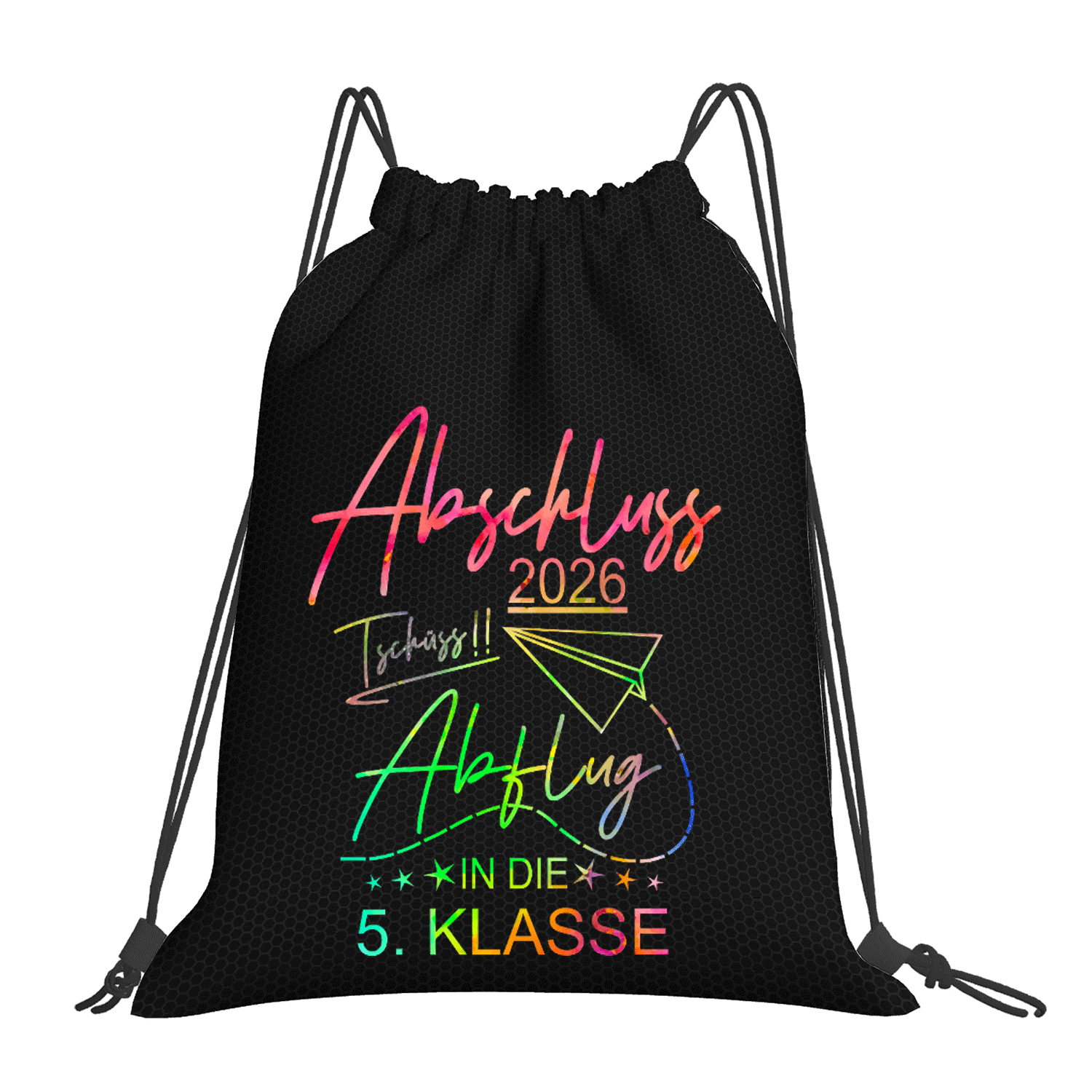 New Stylish Fashion Launch 2026 Graduation School Students Colorful Pattern Graduation Season Adventure Adjustable Drawstring Backpack