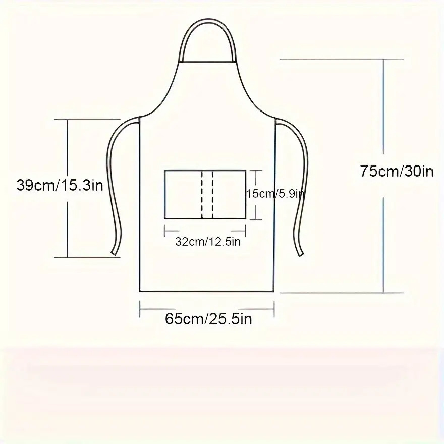 TEMU 10pcs Professional Kitchen And Gardening Apron Set, Made Of Easy-to-clean And Durable Polyester Fabric, Features Large Pockets, Adjustable